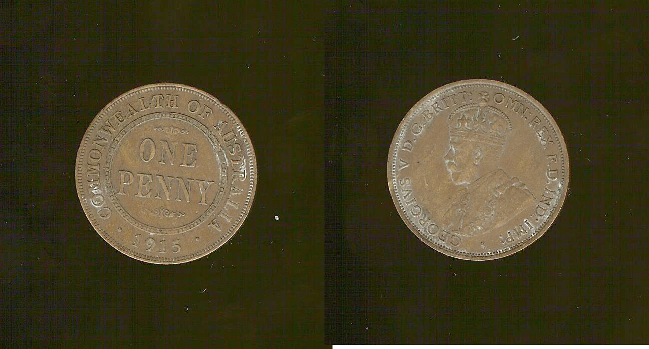 AUSTRALIE 1 Penny Georges V 1915 TTB+